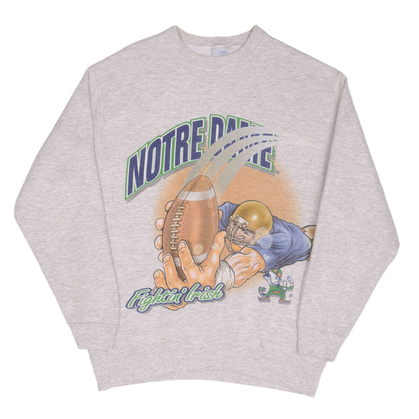 Vintage NCAA Notre Dame University Fighting Irish Sweatshirt 1990S Large Made In USA