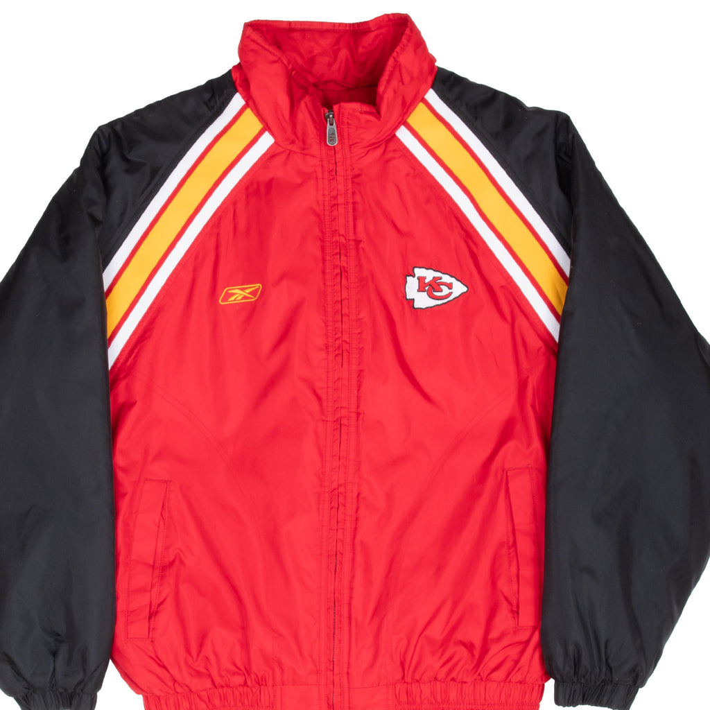 Vintage Nfl Kansas City Chiefs Reebok Windbreaker Jacket 1990S Size Medium