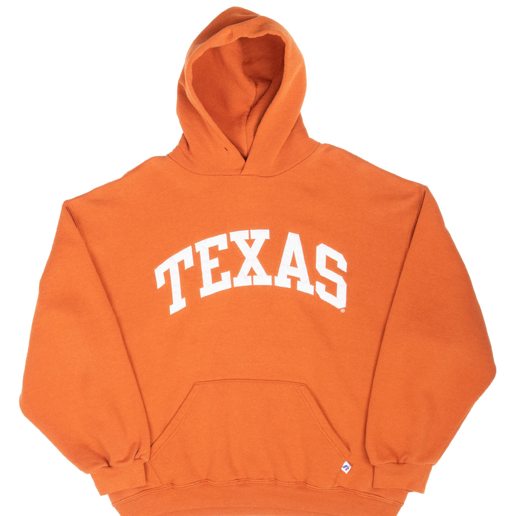 Vintage Ncaa Texas Longhornes Russell Hoodie Sweatshirt 2000S Size Large