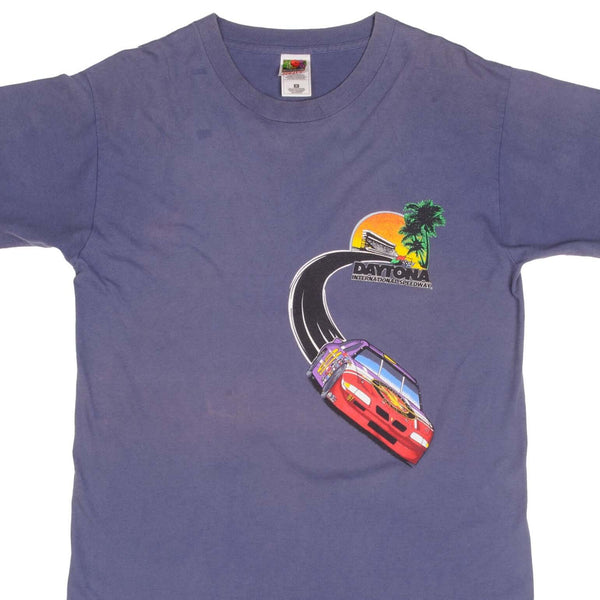 Vintage Nascar Daytona International Speedway 1997 Tee Shirt Size Medium Made In USA With Single Stitch Sleeves