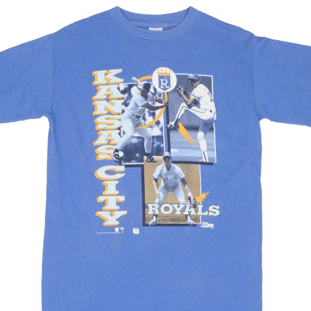 Vintage MLB Kansas City Royals 1991 Tee Shirt Size Medium With Single Stitch Sleeves