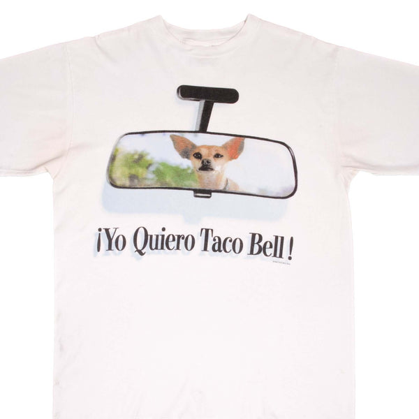 CAMISETA PARA PERRO VINTAGE YO QUIERO TACO BELL 1993 2XL HECHO EN EE. UU.