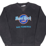 Vintage Hard Rock Cafe San Francisco Black Sweatshirt 1990S Size Medium Made In Usa
