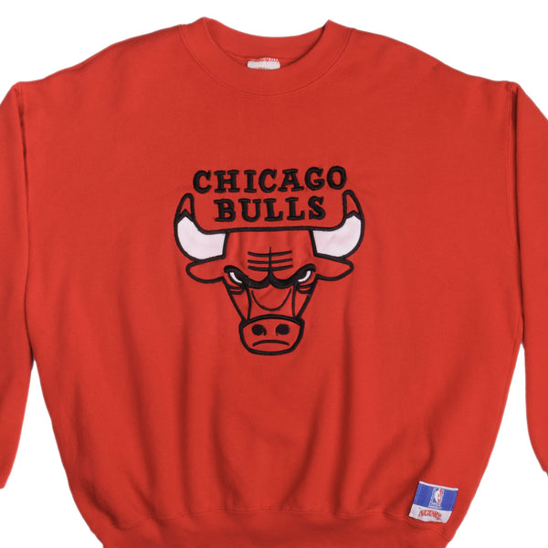 Vintage NBA Chicago Bulls 1990S Nutmeg Mills Sweatshirt Size Large Made In USA