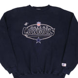 Vintage Nfl Dallas Cowboys Embroidered Sweatshirt 1990S Size Large Made In USA