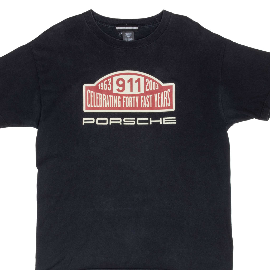 Vintage Porsche 911 40Th Anniversary Tee Shirt 2003 Size Large Made In Usa
