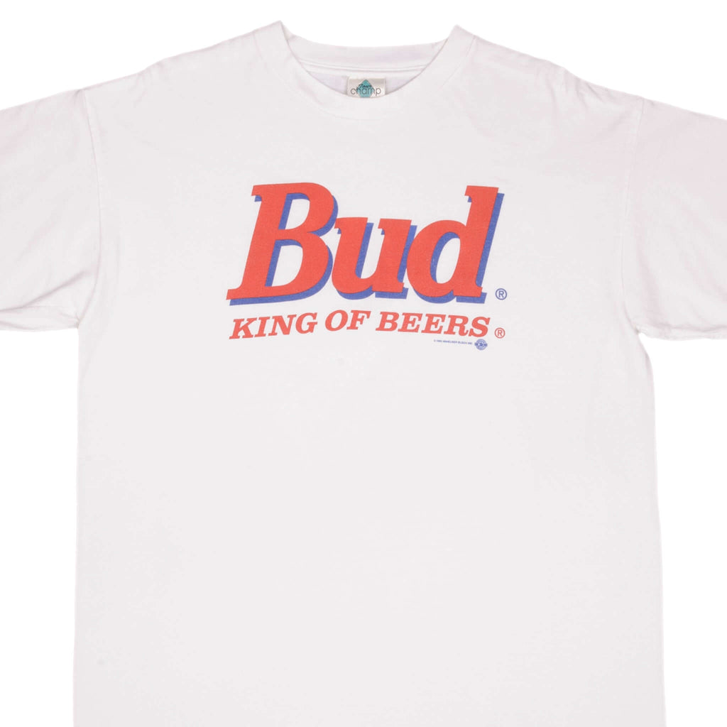 Vintage Budweiser King Of Beers Tee Shirt 1993 Size XL