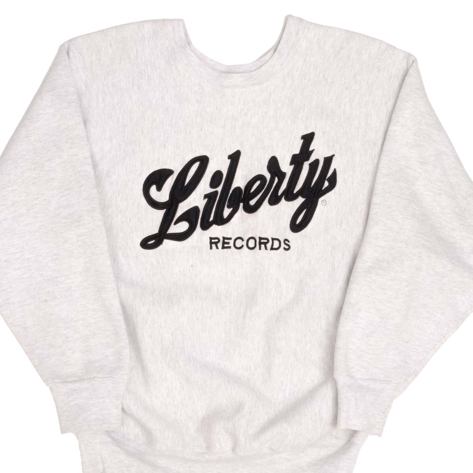 VINTAGE LIBERTY RECORD SWEATSHIRT 1990S 1980S SIZE LARGE MADE IN USA