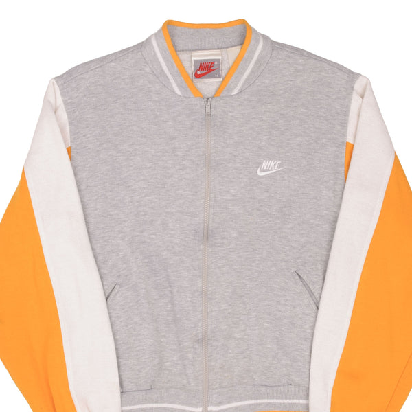 Vintage Nike Full Zip Gray Sports Jacket 1980S Size Medium