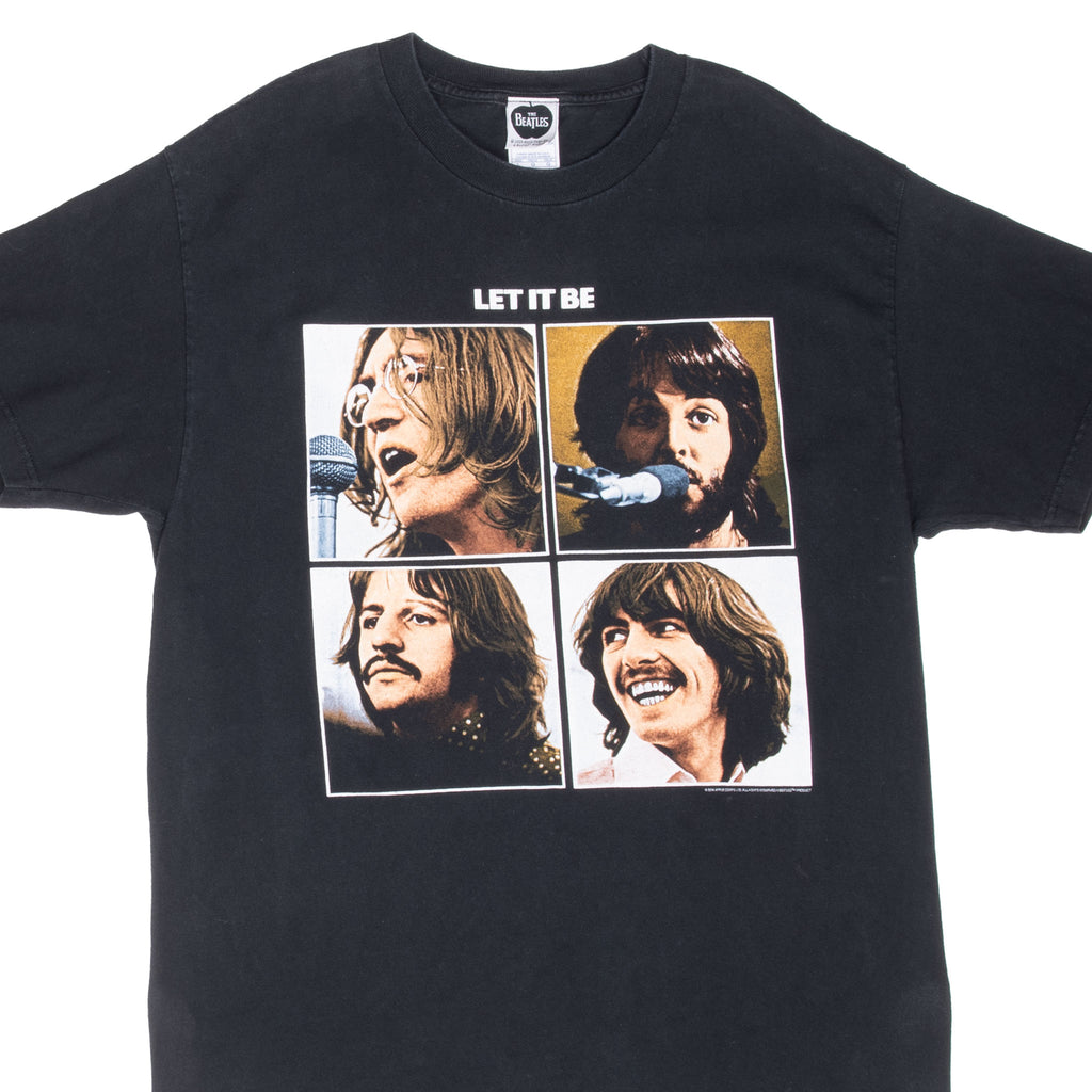 Vintage The Beatles Let It Be 2005 Tee Shirt Size Large