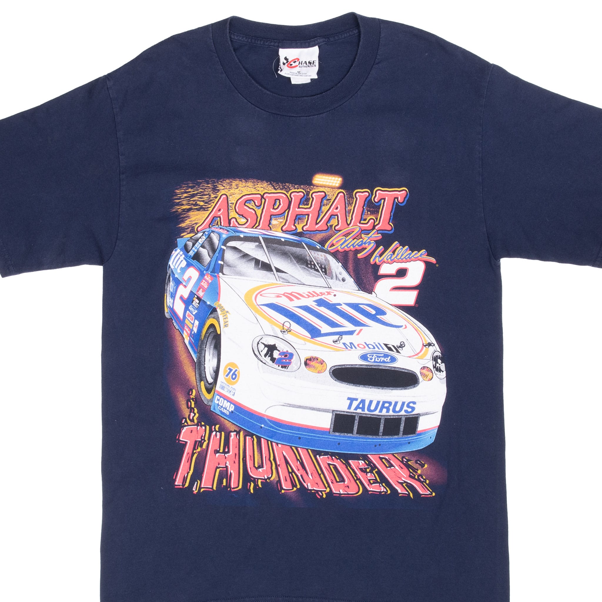 Vintage Nascar Rusty Wallace 1990S Tee Shirt Size Medium Made In Usa