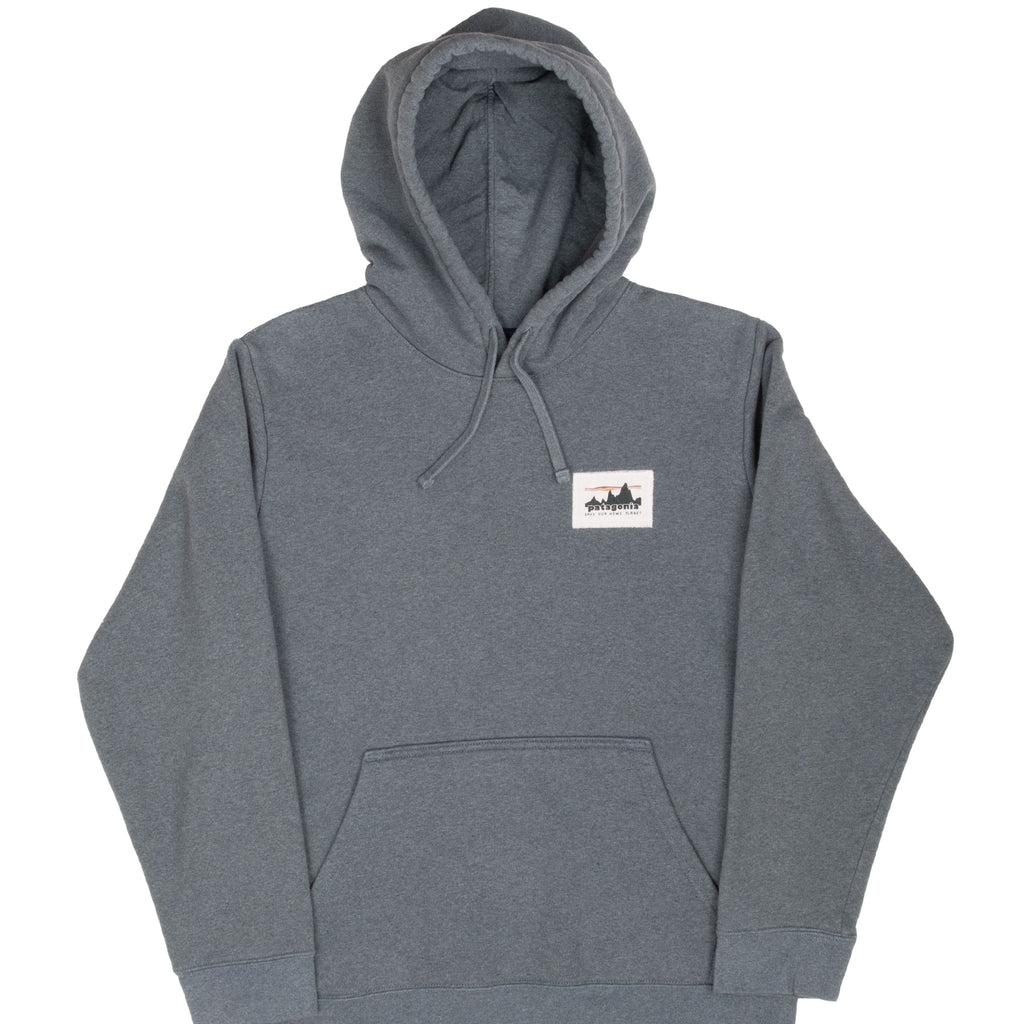 Patagonia Save Our Home Planet dark Grey Hoodie Sweatshirt Size Medium