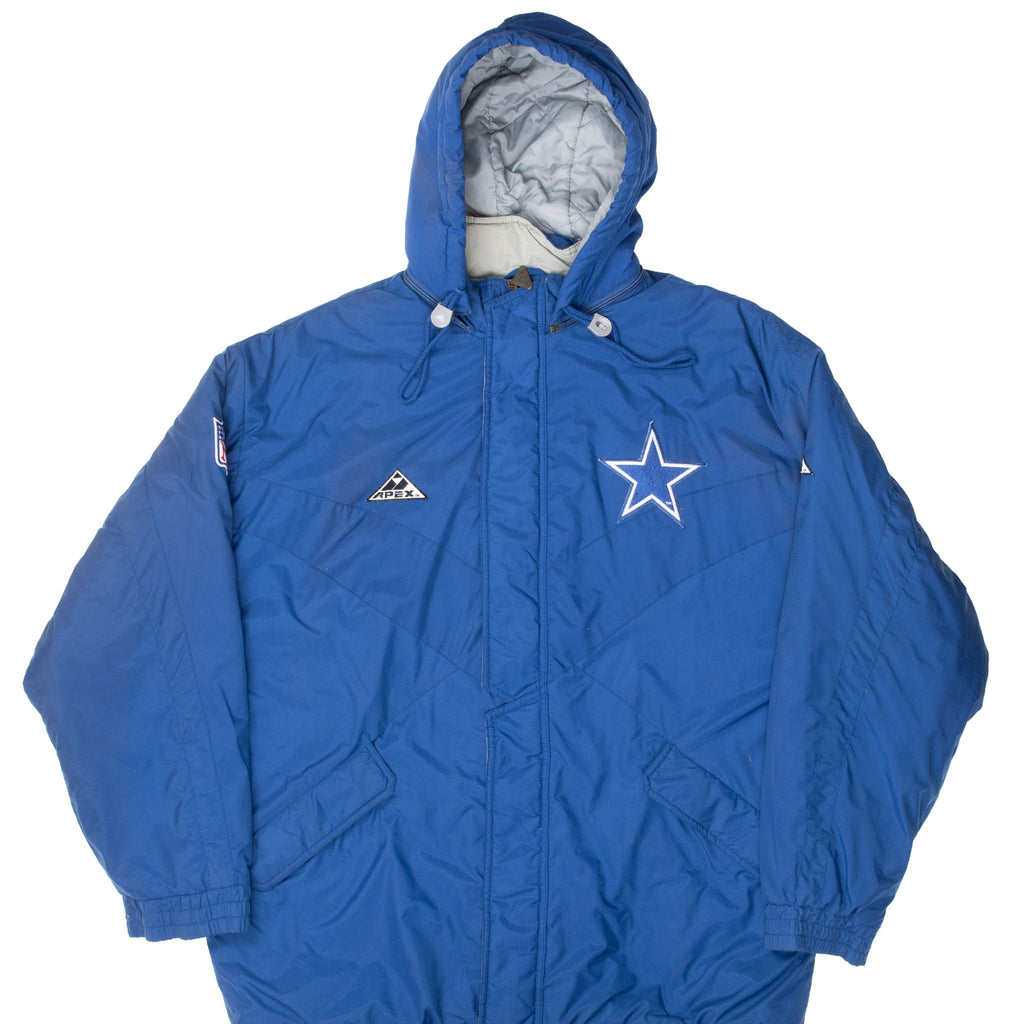 Vintage Nfl Dallas Cowboys Apex Heavy Coat Jacket 1990S Size XL
