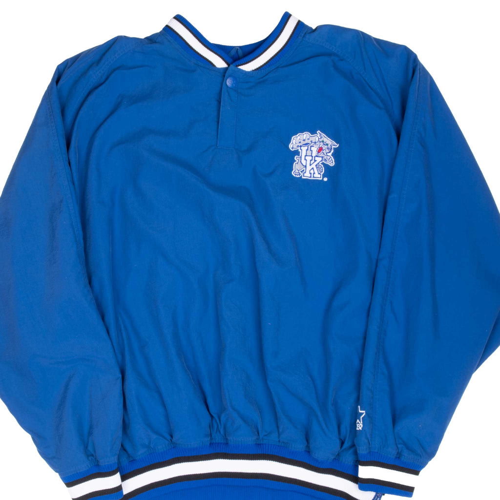 Vintage Ncaa Kentucky Wildcats Pullover Windbreaker Starter Jacket 1990S Size Xl