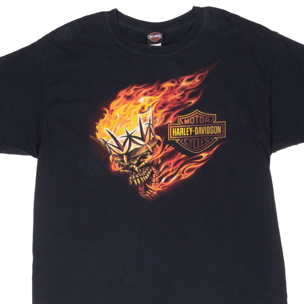 Vintage Harley Davidson Skull San Antonio Texas Tee Shirt 2013 Size XL