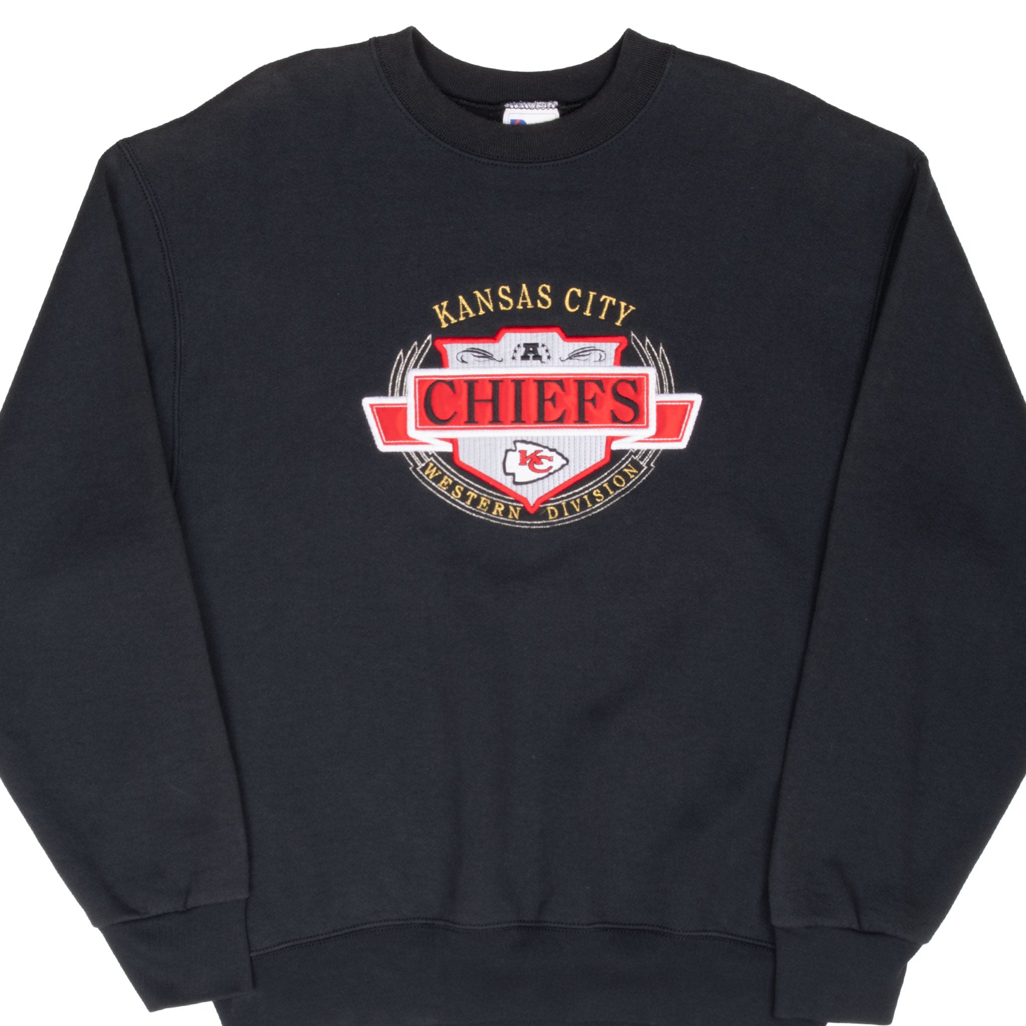 Vintage Nfl Kansas City Chiefs Embroidered 1990S Sweatshirt Size Large Made In Usa