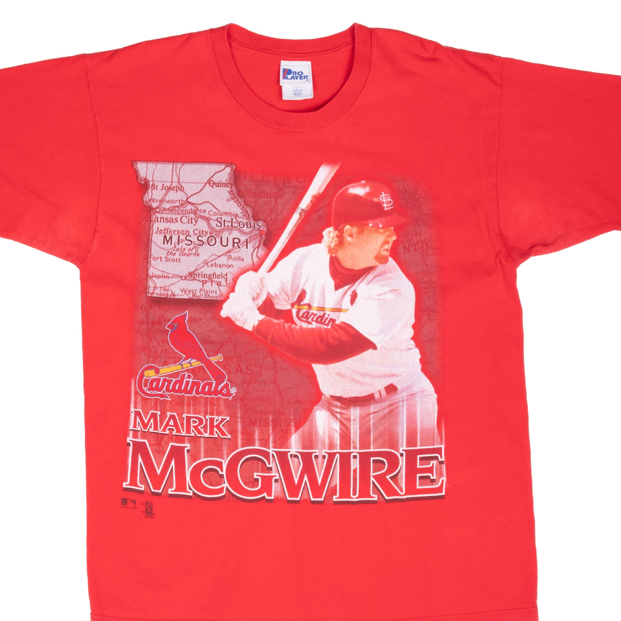 Vintage Mlb St Louis Cardinals Mark Mcgwire 1998 Tee Shirt Size Large Made In Usa