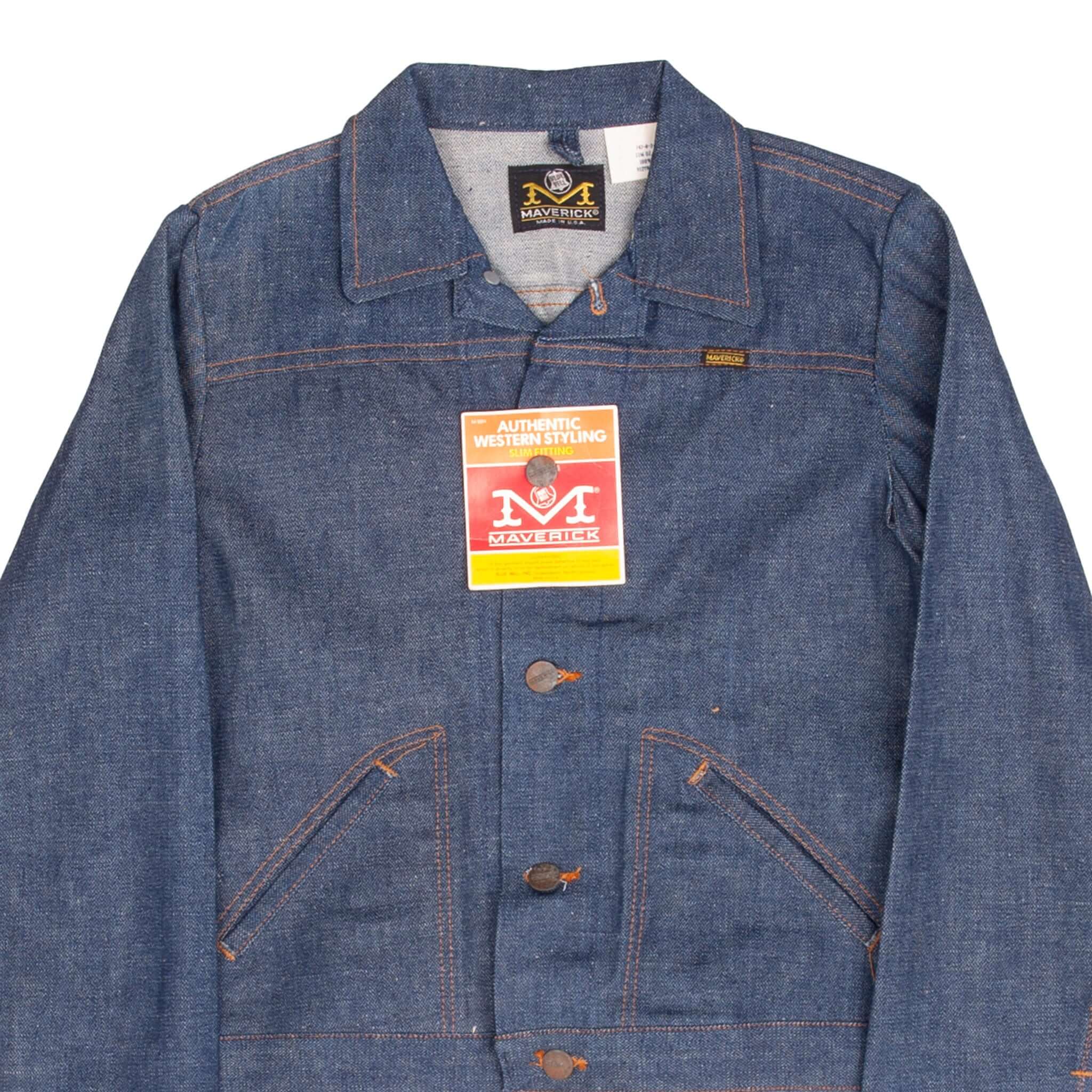 Vintage Maverick Blue Bell Denim Jacket 1970s Size 14 Woman Made USA Deadstock Vintage Maverick Blue Bell Denim Jacket 1970s Size 14 Woman Made USA Deadstock