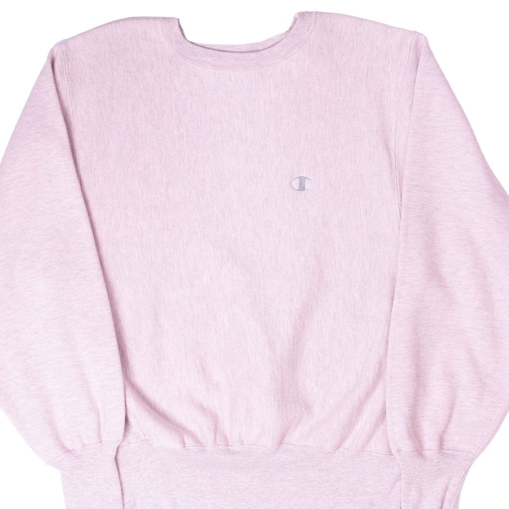 VINTAGE CHAMPION REVERSE WEAVE GREY PINK SWEATSHIRT 1980S MEDIUM MADE IN USA