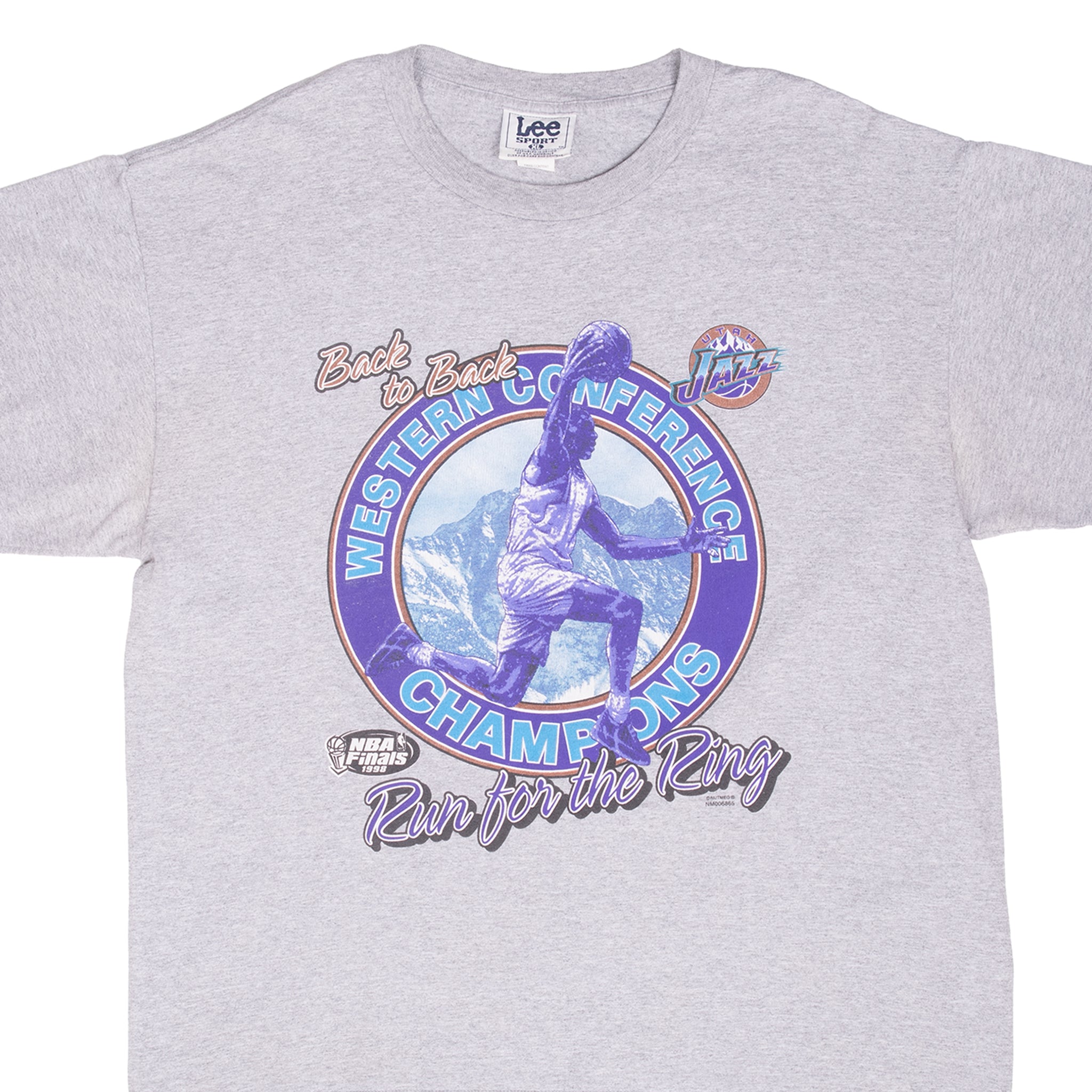 Vintage Nba Utah Jazz Western Conference Champions Tee Shirt 1990S Size XL