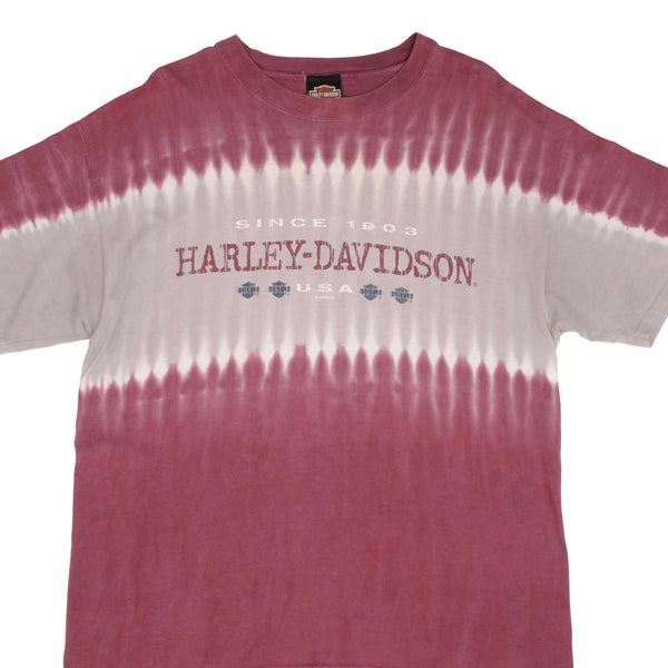 CAMISETA VINTAGE TIE DYE HARLEY DAVIDSON DAYTONA 2000 TALLA GRANDE