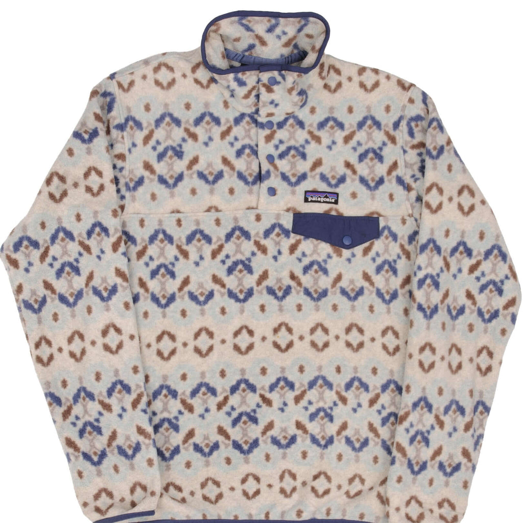 Vintage Patagonia Synchilla Snap T Monogram Fleece Pullover Size Small