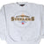 Front of gray Pittsburgh Steelers AFC Central sweatshirt with black, white and gold graphic