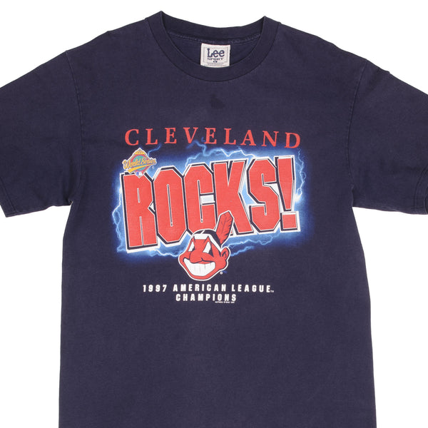 Vintage Mlb Cleveland Indians Champions 1997 Tee Shirt Size Large