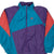Vintage Nike Swoosh Purple And Teal Windbreaker Jacket Late 1980S Size XL