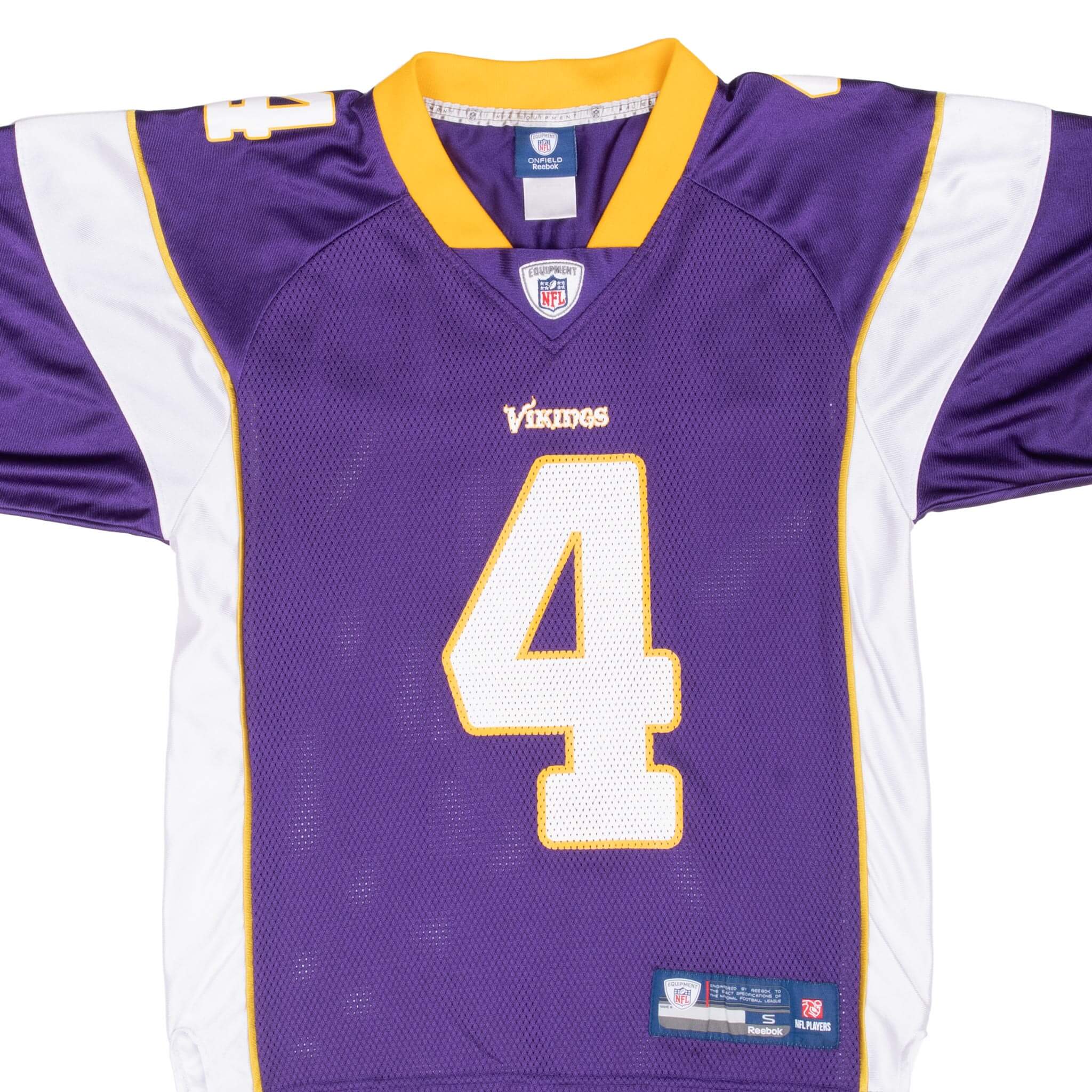 Vintage Nfl Minnesota Vikings Brett Favre #4 Reebok Jersey 2000S Size Small