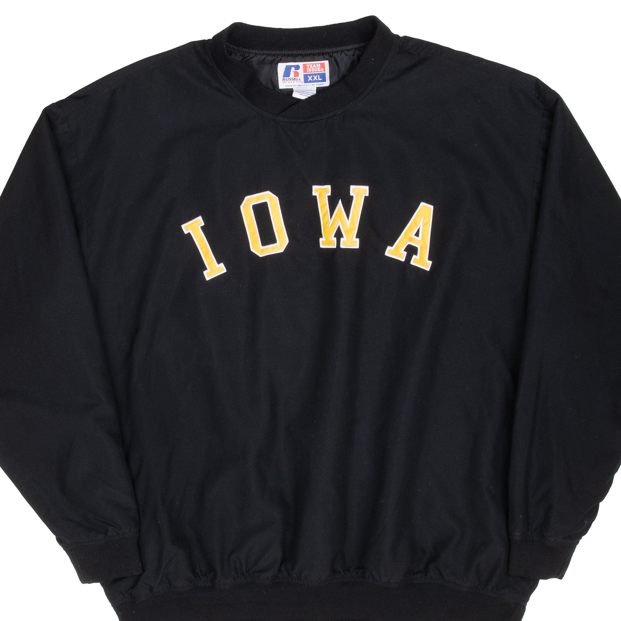 VINTAGE NCAA IOWA UNIVERSITY PULLOVER WINDBREAKER JACKET 2000S 2XL