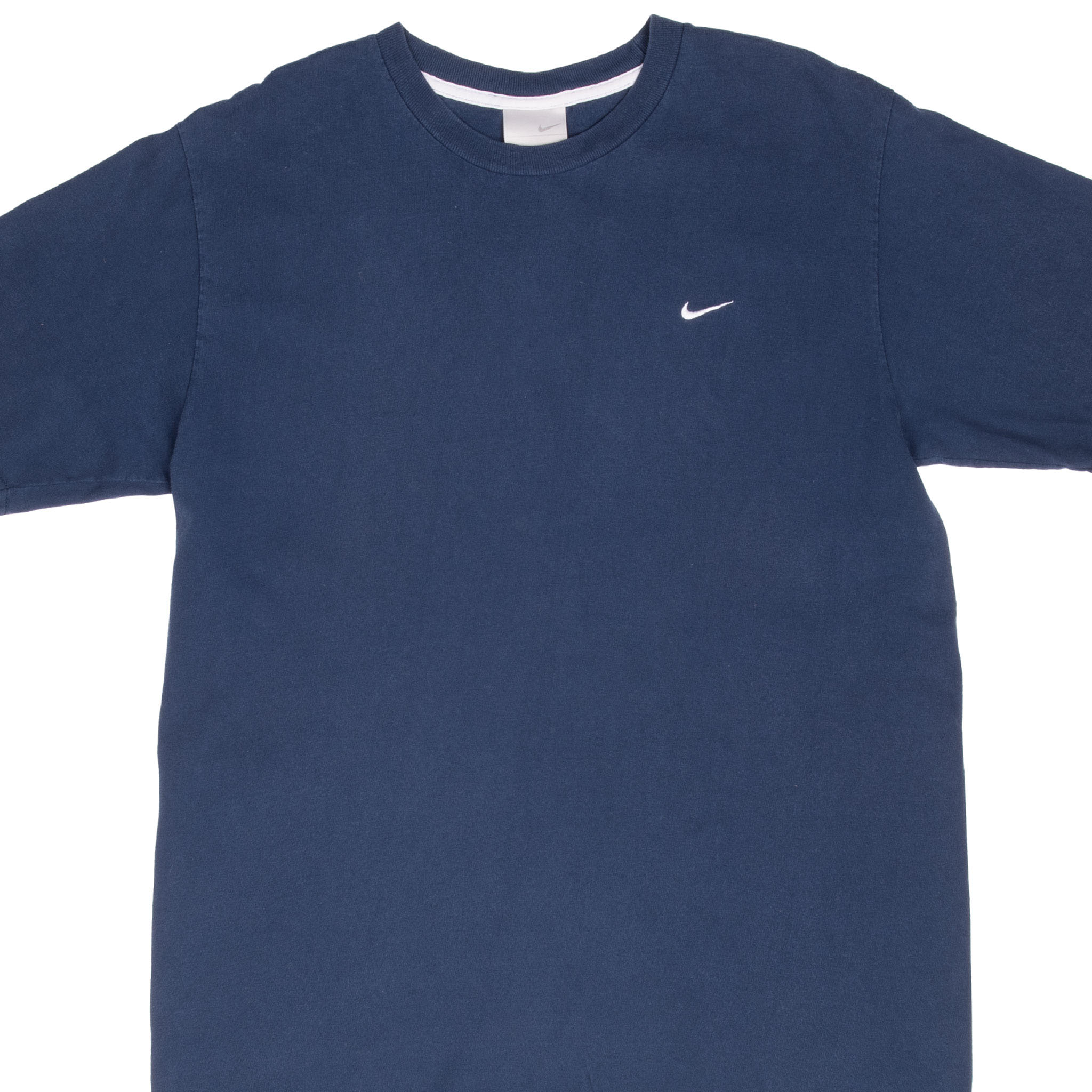 Vintage Nike Classic Swoosh Navy Blue Tee Shirt 2000S Size XL