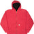 Vintage Carhartt Heavyweight Lined Full Zip Red Hoodie Sweatshirt Size 2Xl