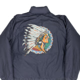 Vintage Polo Ralph Lauren Indian Chief Puffer Jacket 1990S Size Medium Made In Usa