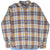 Front of Ralph Lauren button-down shirt in blue, yellow, red, and white plaid
