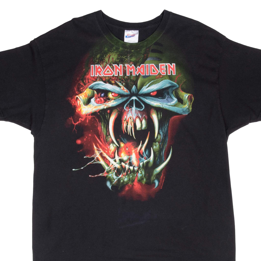 Vintage Iron Maiden The Final Frontier Tour 2010 Black Tee Shirt Size XL