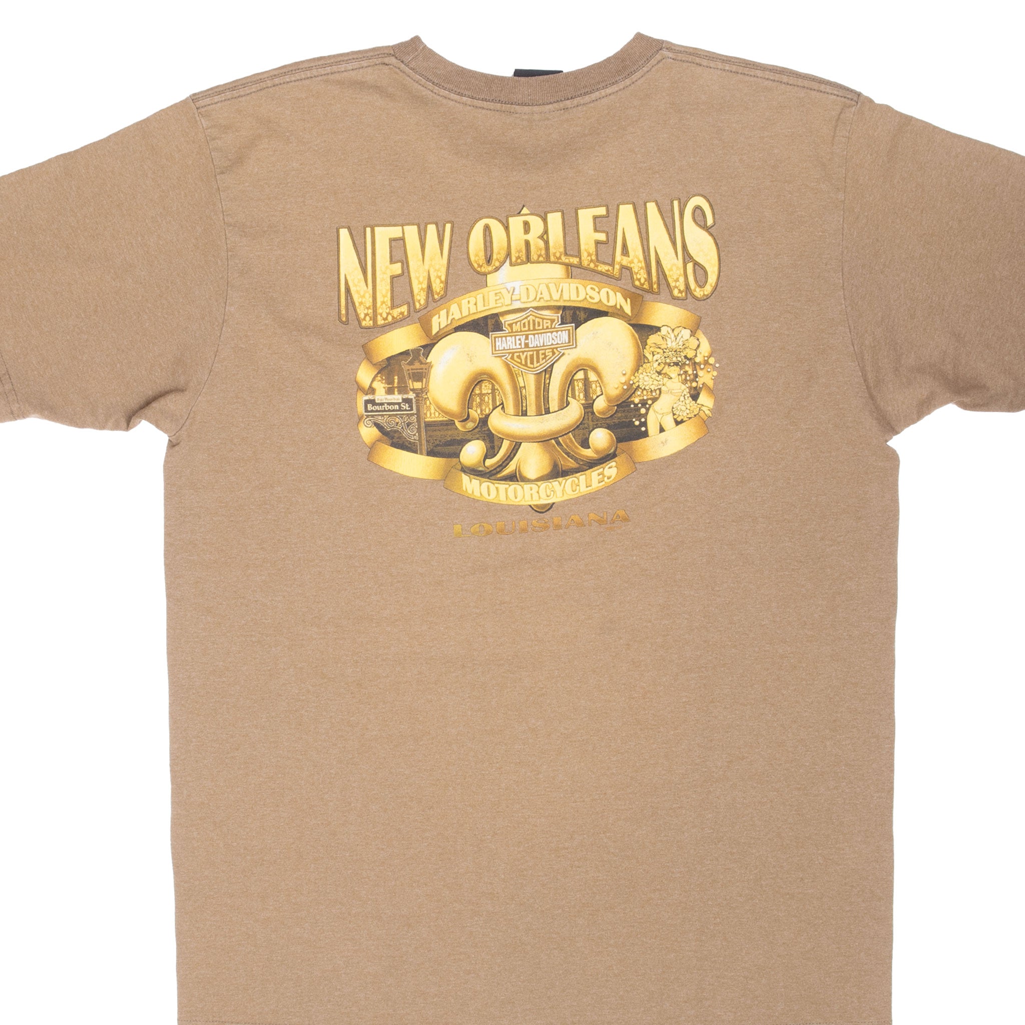 Vintage Harley Davidson New Orleans Louisiana Pocket Tee Shirt 2007 Size XL Made In Usa