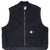 Vintage Carhartt Quilt Lined Black Vest Jacket V01Blk 2012 Size 3Xl