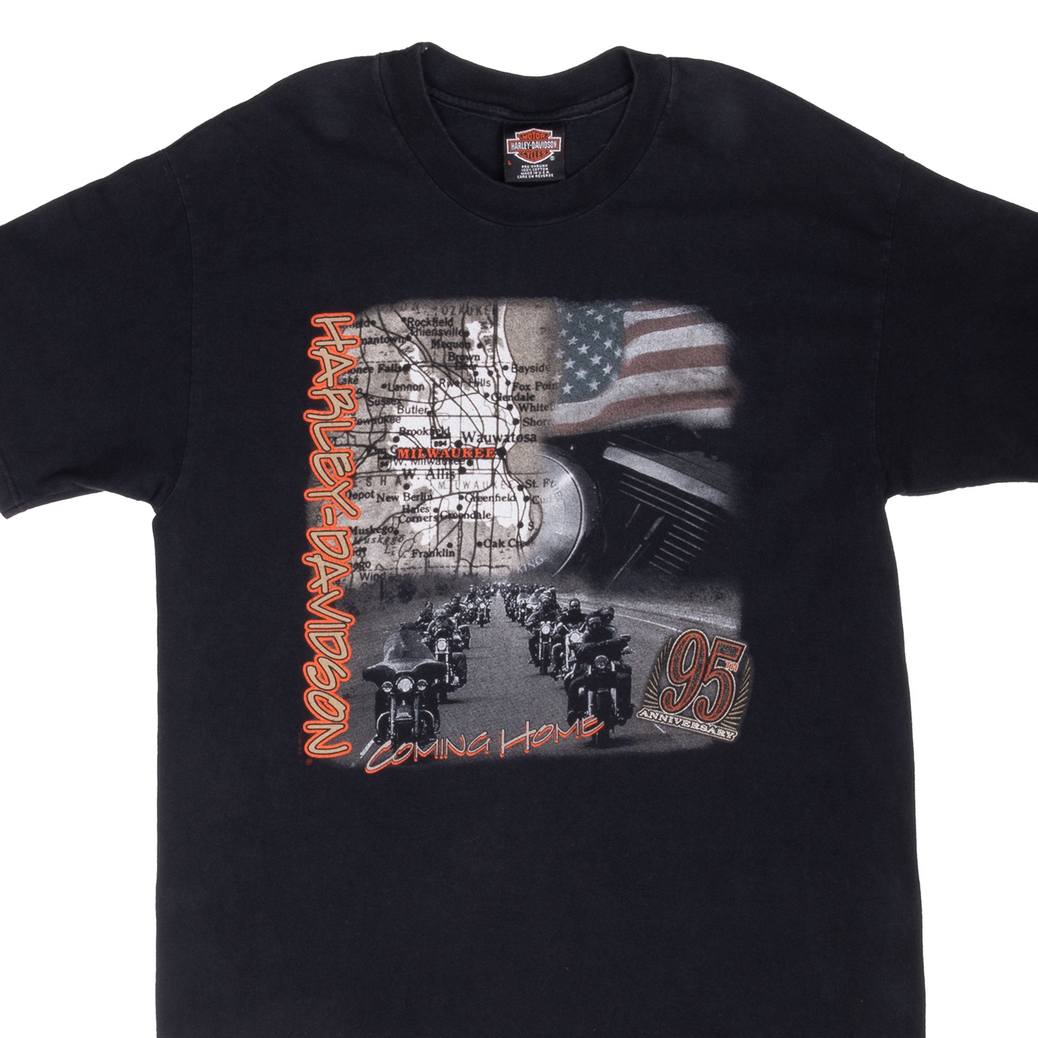 Vintage Harley Davidson Stuwart Florida 1997 Tee Shirt Size Large Made In Usa