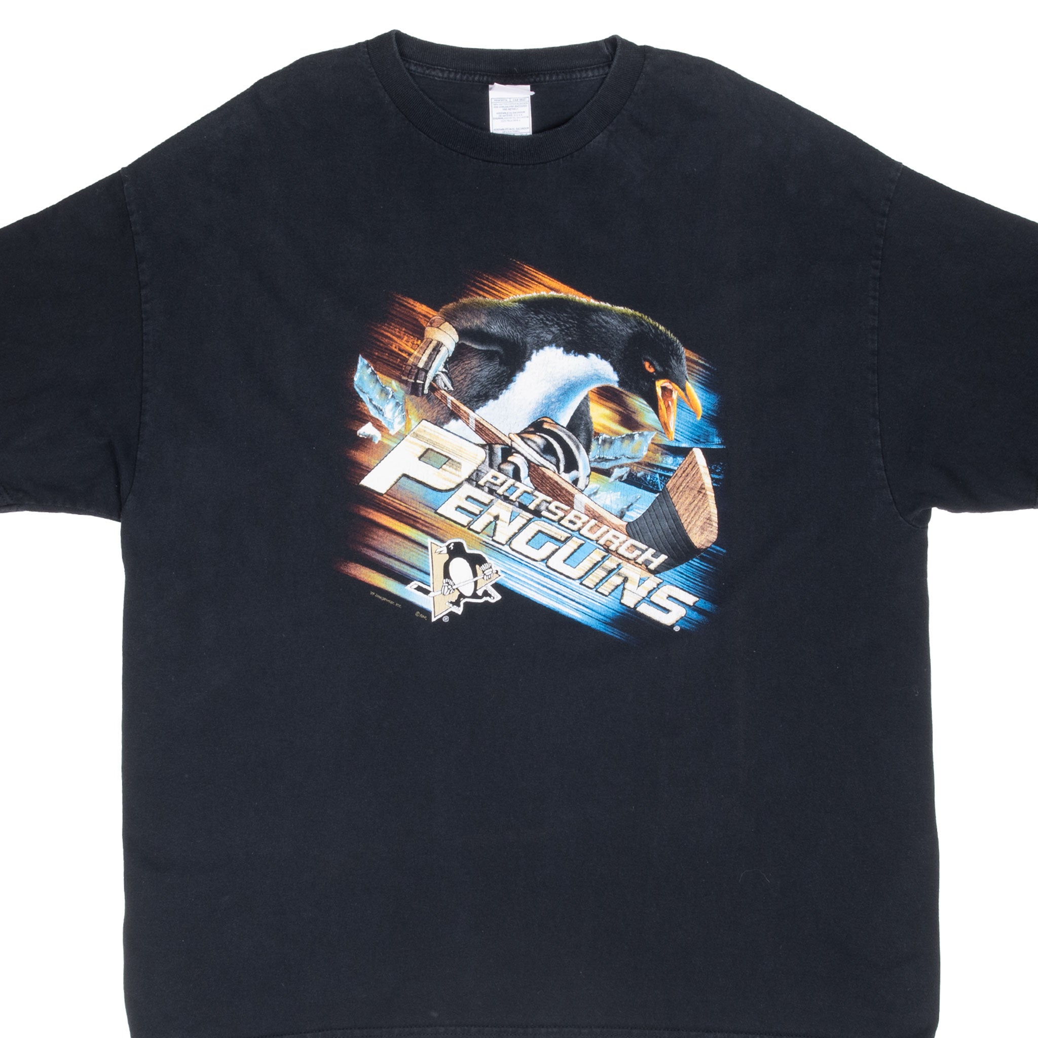 Vintage Nhl Pittsburgh Penguins Tee Shirt 1990S Size 2XL