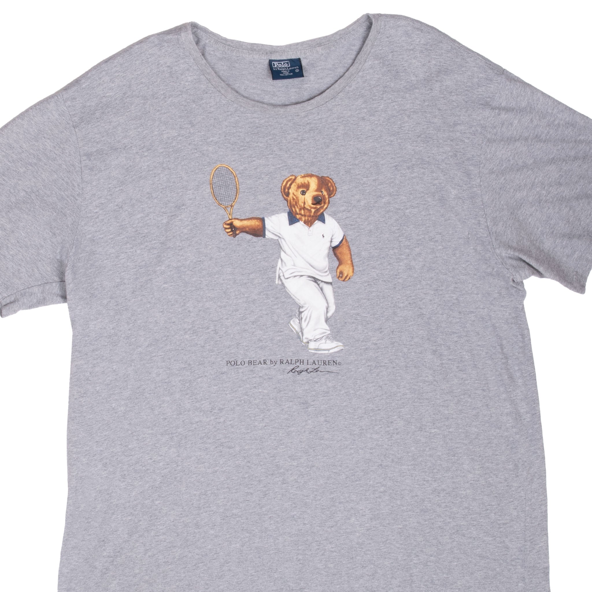 Vintage Polo Bear Ralph Lauren Tee Shirt 1990S Size XL