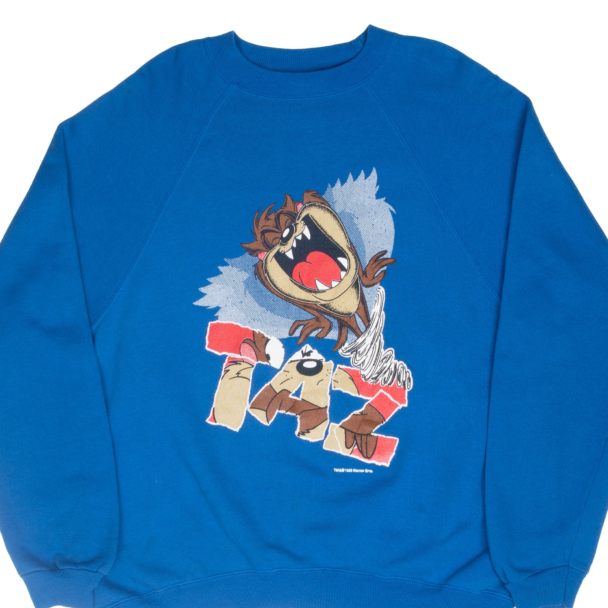 Vintage Looney Tunes Taz Tornado Sweatshirt 1995 Size XL