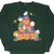 Vintage Snoopy Apple Peanuts Green Sweatshirt 1980S Size Large Made In Usa