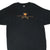 Front of black WWE Los Guerreros T-shirt with small gold and red crown crest