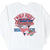 Front of white Minnesota Twins 1987 World Series Champions sweatshirt with red and blue graphic