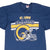 Vintage Nfl Saint Louis Rams 1995 Tee Shirt Size Large Made In Usa With Single Stitch Sleeves