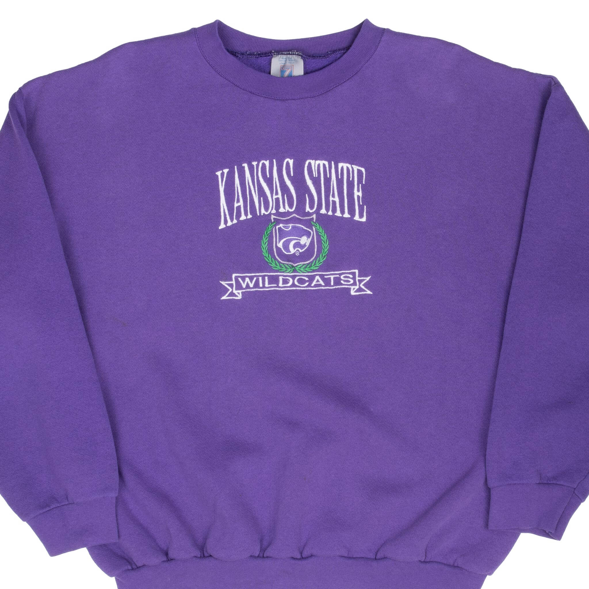 Vintage Ncaa Kansas State Wilcats Purple Sweatshirt 1990S Size XL