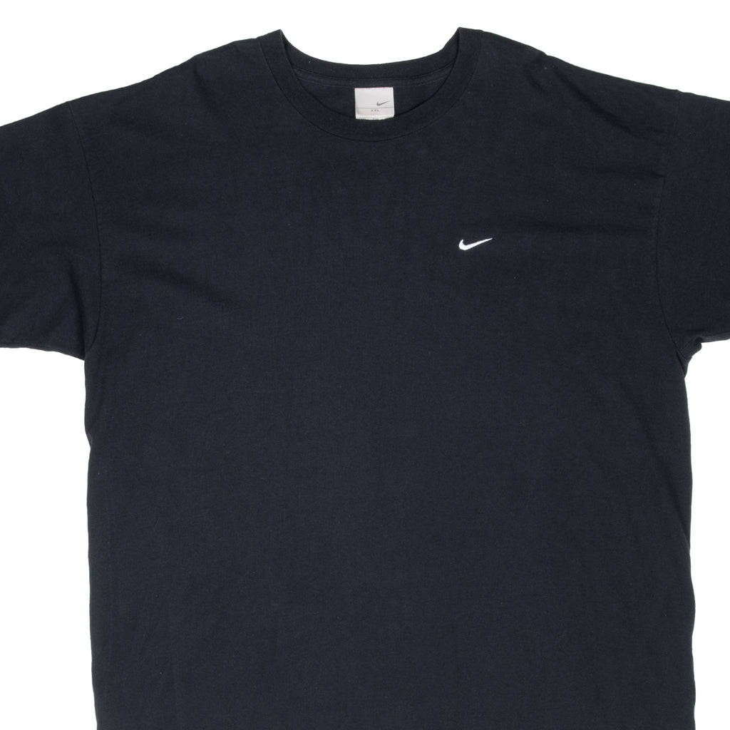 Vintage Nike Classic Swoosh Black Tee Shirt 2000S Size 2XL