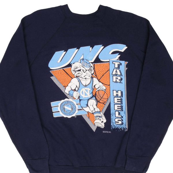 Vintage UNC University of North Carolina Tar Heels College Basketball Sweatshirt 1980S XL Made In USA