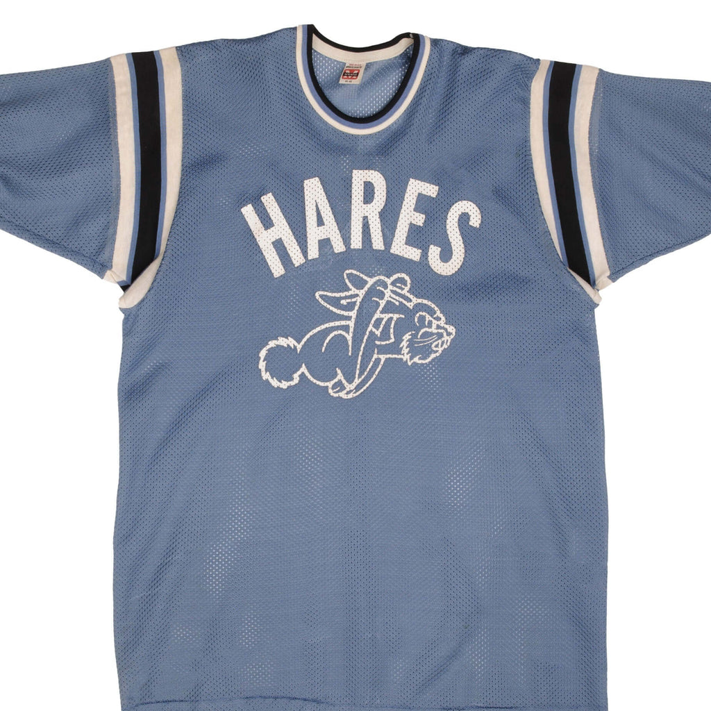 Vintage Hares #7 Jersey Tee Shirt 1980S Size Large Made In Usa